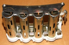 Vintage Metal Coin Change Dispenser 4 Barrel w/ Belt Clips