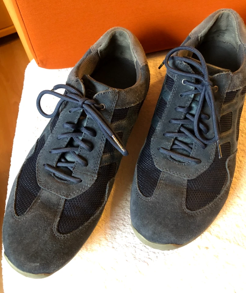 CAMEL ACTIVE, Herrenschuhe 44, blaugrau Leder, Stoffeinsätze - Bild 2 von 4