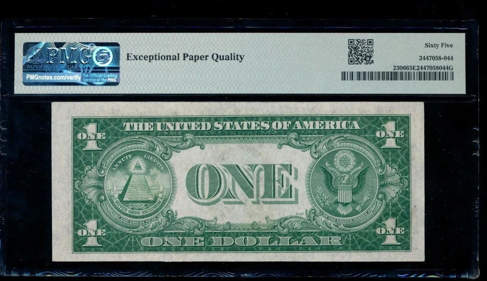 AC $1 1935A North Africa R-C block PMG 65 EPQ Fr 2306 - Image 2 of 2