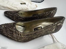 J Renee Fully Beaded Heels Vintage Evening Pumps Beautiful 7.5 N Shoes
