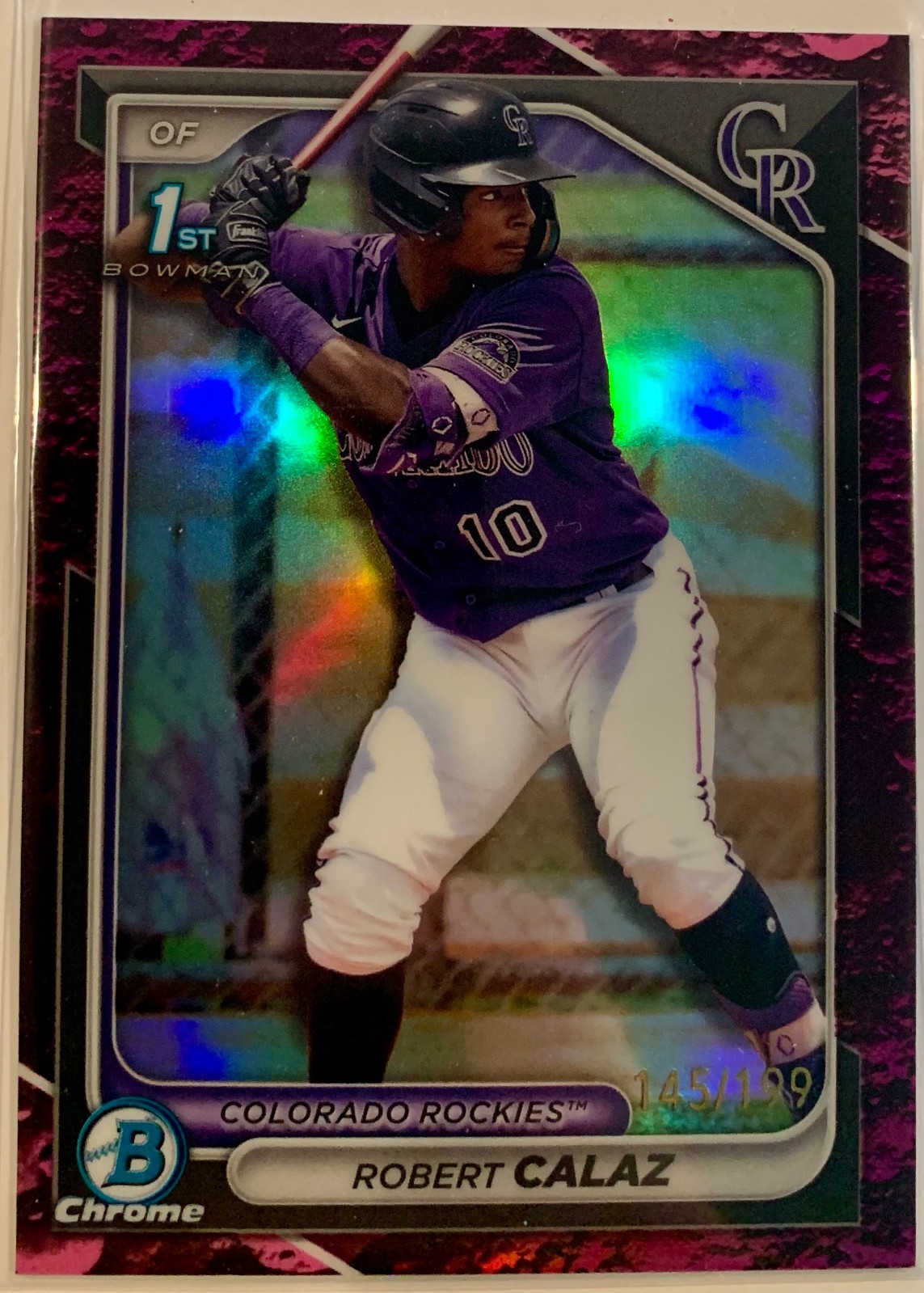 Robert Calaz - 2024 Bowman Chrome #BCP-131 Fuchsia SP /199 1st Bowman
