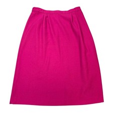 Vintage Southern Lady Hot Pink Midi A-Line Skirt Women's Size 16 Hot Pink