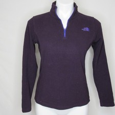 The North Face Purple Fleece GLACIER 1/4 Zip Pullover Top Women's S Small