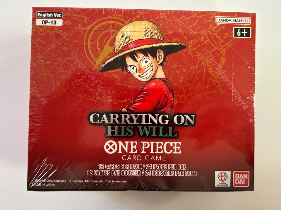 One Piece OP13 Carrying on his Will Booster Box Display Sealed New English OVP24