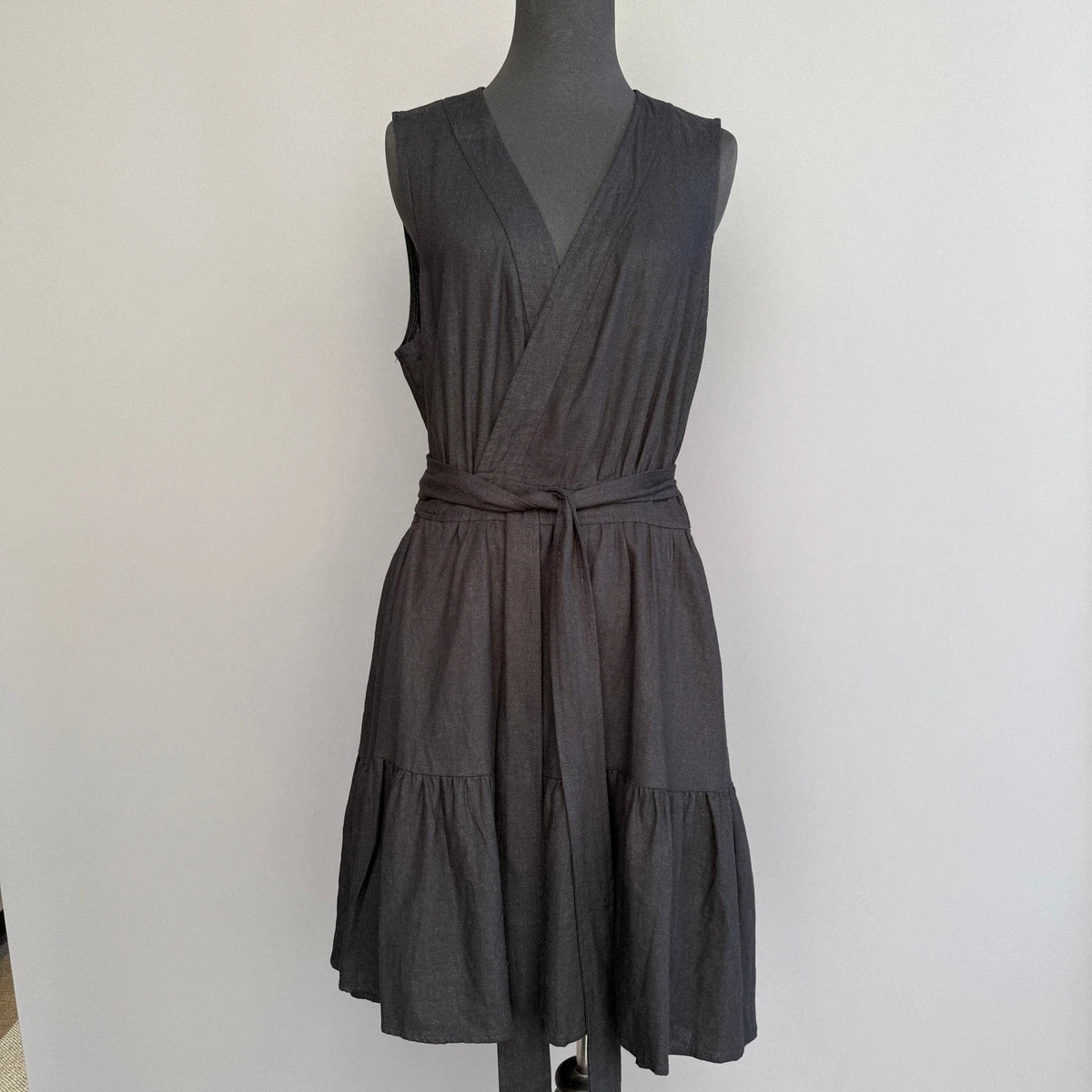 white linen aline dress Verlaine White Linen Blend Maxi Dress