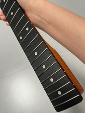 Cabezal inverso S S 22 trastes palo de rosa arce tostado guitarra eléctrica cuello satinado