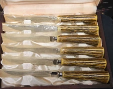 ENGLISHTOWN STEAK KNIVES STAINLESS STEEL MADE IN SHEFFIELD ENGLAND