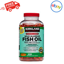 Kirkland Signature Wild Alaskan Fish Oil 1400 mg, 230 Softgels