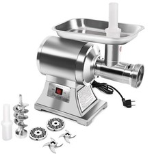 Commercial 1.5HP Electric Meat Grinder 1100W Stainless Steel Heavy Duty 22