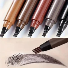 4 Splitted Head Eyebrow Pencil Long Last Smudge Proof Waterproof Sweat Proof Hig