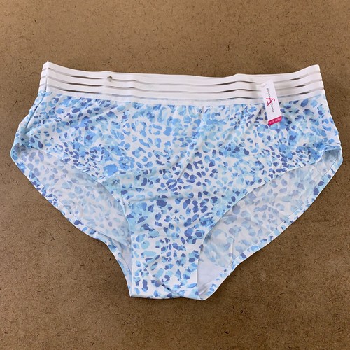 Ashley Stewart Damen 18/20 blau transparent Streifen Bund Micro Slip neu mit Etikett * Fehler