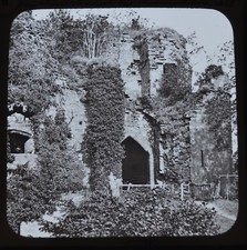 Glass Magic Lantern Slide Photo Tower Goodrich Castle GW Wilson