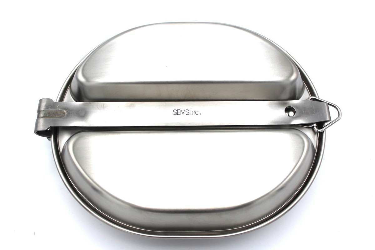 Set de gamelles en acier casserole et assiette style US - Couverts et gamelles (10498237