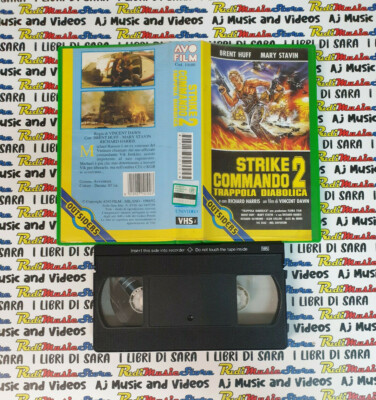 VHS film STRIKE COMMANDO 2 trappola diabolica 1992 Huff Stavin AVO (F143) no dvd