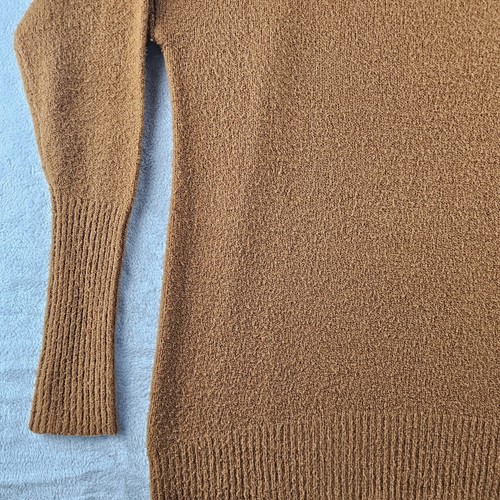 Anthropologie Pullover Merino Wool Blend Sweater Pumpkin Spice Women Size Medium - Picture 4 of 12