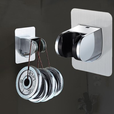 1x Durable Self-adhesive Handheld Strong Suction Mounted Shower 2025 Holder F1Q5