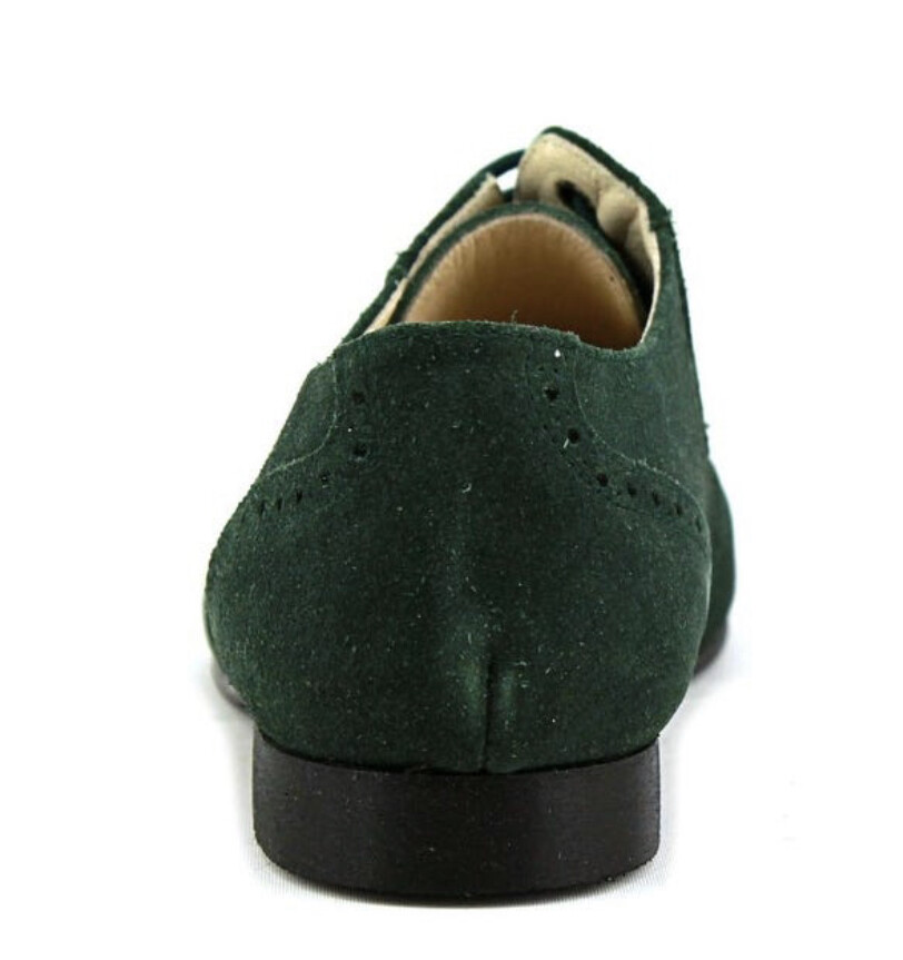 Beberlis Boys Green Suede Dress Party Lace Shoes EU 31 Youth 13
