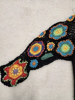 Joseph A Q'uest-ce Que C'est Silk Embroidered Women's Blouse Size Medium