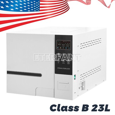 23L Class B Dental Autoclave Vacuum Steam Sterilizer with Built-in Printer