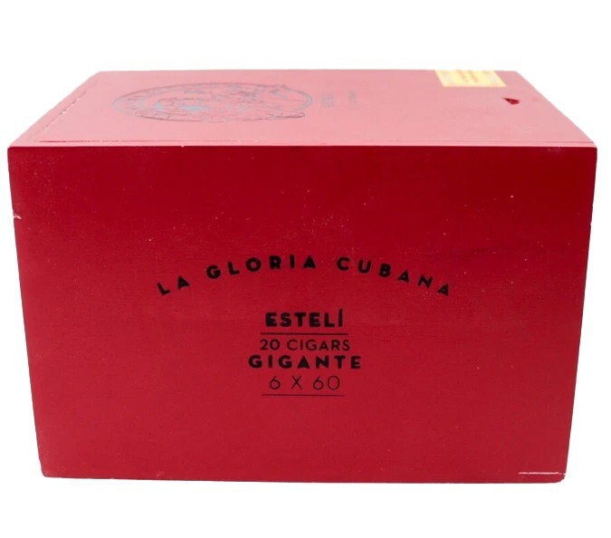 La Gloria Cubana Gigante Esteli Empty Wood Cigar Box 6.5" x 5.25" x 4.25"