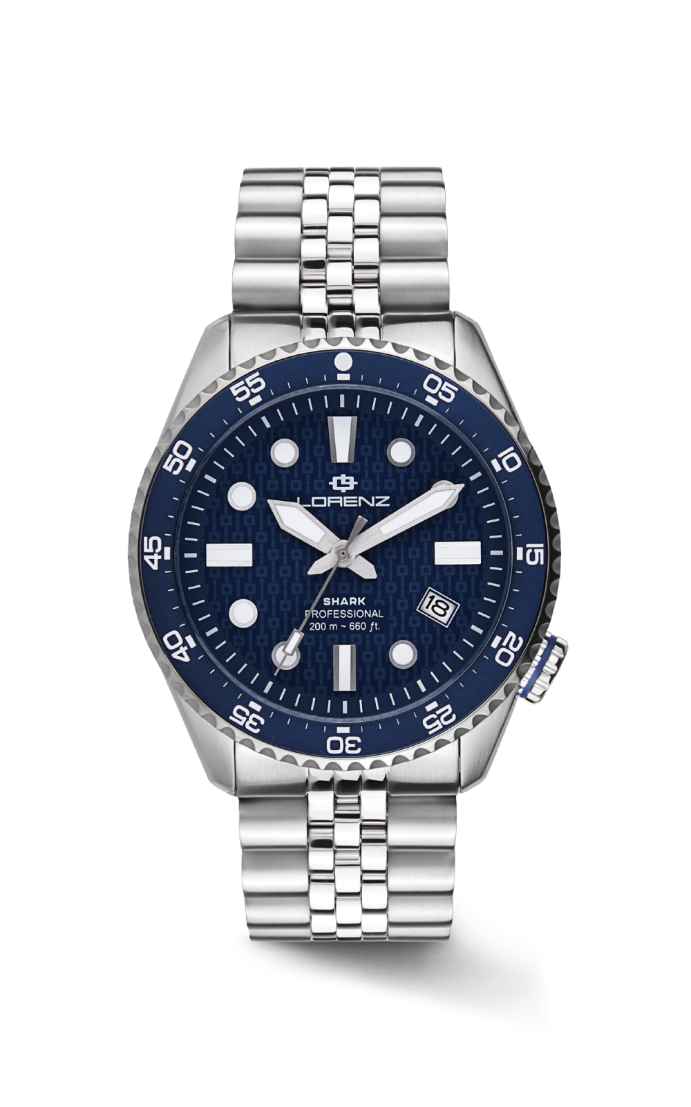 Orologio Lorenz Shark 5 Professional Diver 030255BB Watch Automatico Blu