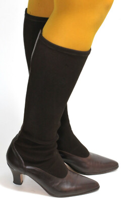 Damenstiefel True Vintage Stiefel Leder Heels 50s 60s Stretch