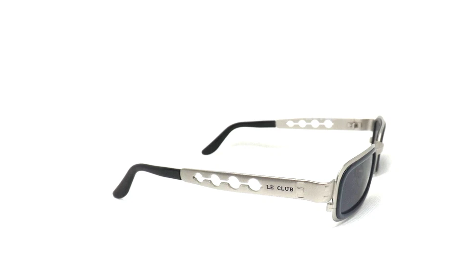 occhiali da sole uomo metallo made italy vintage anni 90 nuovo LE CLUB grigio - Immagine 4 di 4