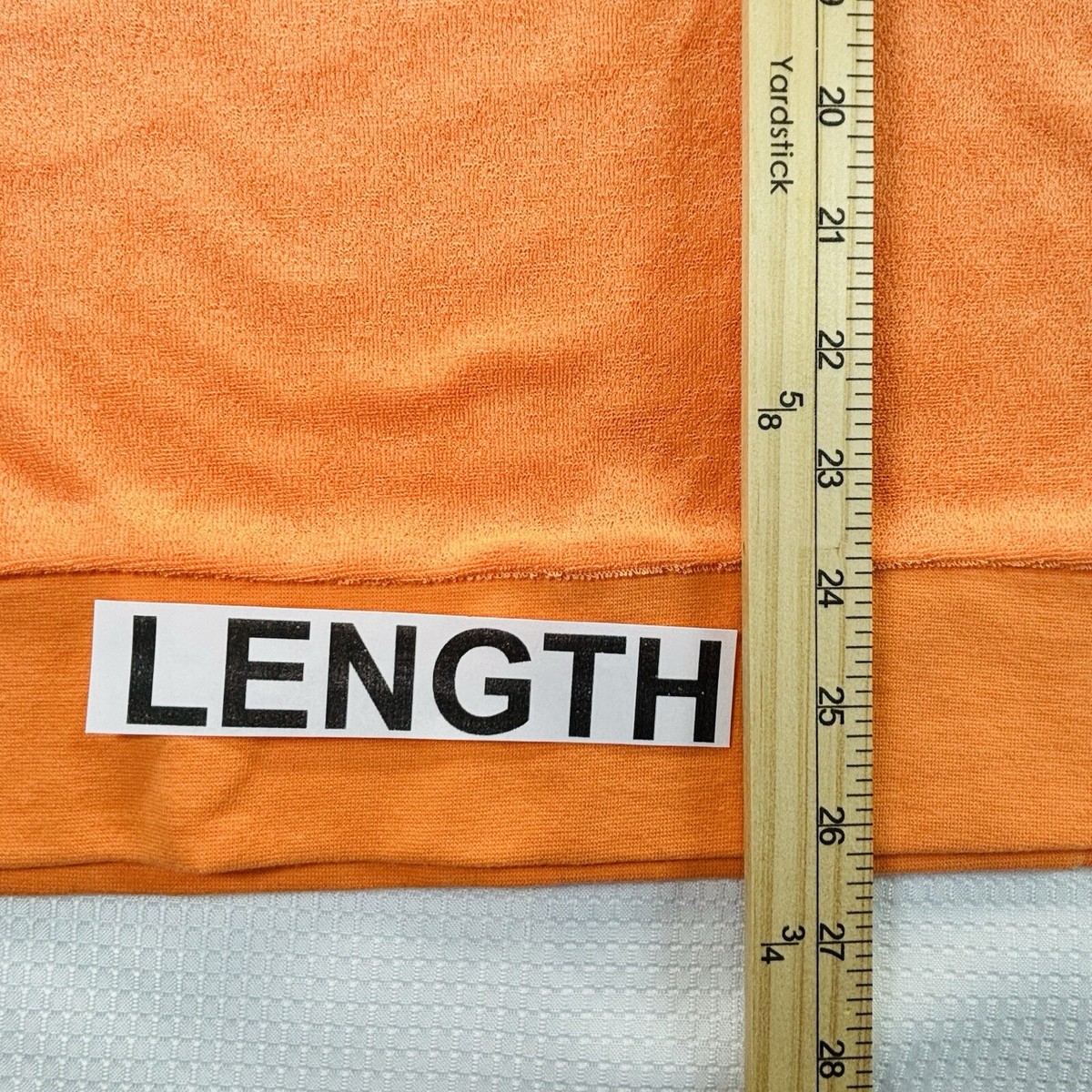 Bibi Shirt Top Sleeveless Terry Knit Orange 1/2 Zip Big Collar Sz