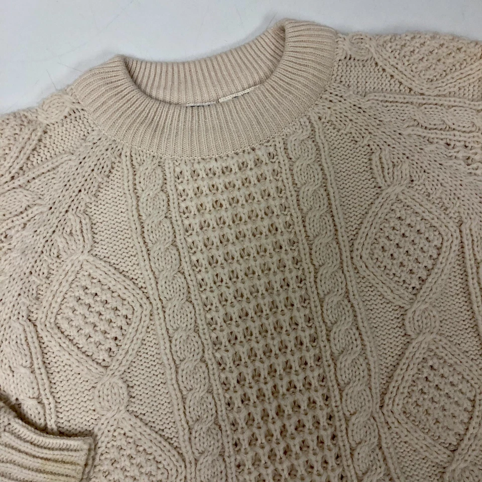 Suéter De Colección Años 80 Patricio Hombres Crema Marfil Cable Tejido Invierno PESCADOR M Foto 2 de 4