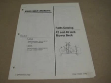 TROY-BILT/BOLENS 42 AND 48 INCH MOWER DECK PARTS CATALOG MODELS 14054, 14055