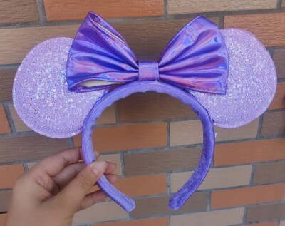 Disney Park Limited 2022 Ears Lavender Lilac Glitter Purple  display picture 1