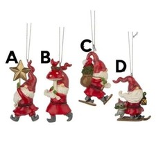 SANTA GNOME ORNAMENTS