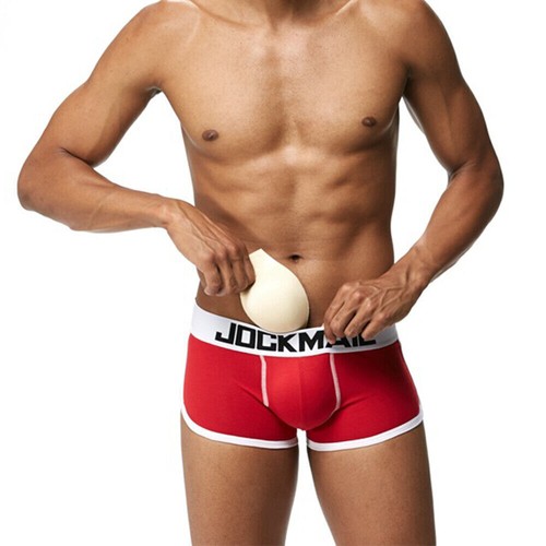 Men Underwear Enhance Padded Boxer Brief Low-rise Push Up Butt Lifter Trunks - Picture 9 of 28