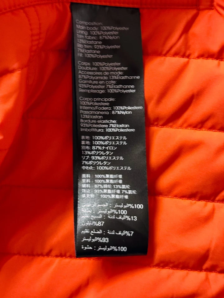 3.1 PHILLIP LIM 大号橙色绗缝衬里夹克状况良好 — 第 4/4 张图片