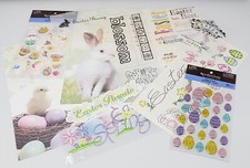 Recollections Other Easter Egg Bunny Scrapbook 12x12 Papers, Stickers, Rub-Ons