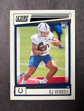 2022 Panini Score C.J. Verdell Indianapolis Colts Card #392