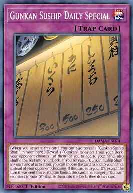 YuGiOh Gunkan Suship Deck Core 15 Cards DAMA-EN0 All Cards Common 1st Edition YuGiOh Gunkan Suship Deck Core 15 Cards DAMA-EN0 All Cards Common 1st Edition
