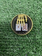 Challenge Coin,Poker Card Guard Cover , Golf Ball Marker. &ldquo;Dead Manss Hand&rdquo;