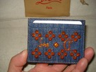 100% AUTHENTIC NEW MEN CHRISTIAN LOUBOUTIN LOUBI DENIM CARD CASE/WALLET/HOLDER  — photo 5