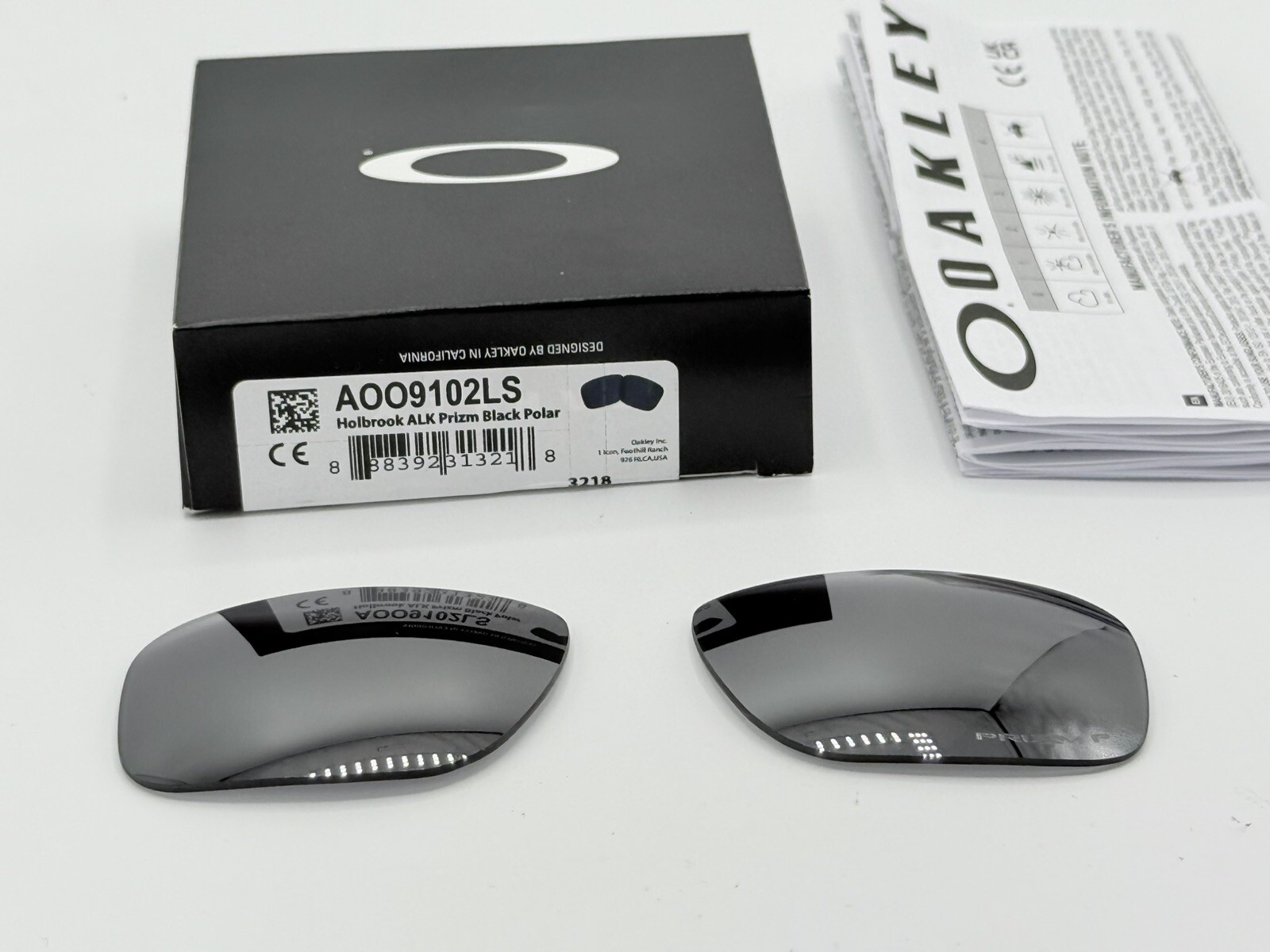 NEW AUTHENTIC OAKLEY HOLBROOK SUNGLASSES PRIZM BLACK POLARIZED LENS REPLACEMENT