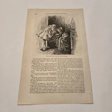 Frederick The Great Interview With Voltaire Germany c. 1870 Engraving (379)