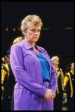 Coach Linda Sharp Los Angeles Sparks watches her players the Charl- Old Photo