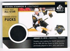  2016-17 SP Game-Used All-Star Skills Game-Used Pucks #ASGUP-SS Steven Stamkos