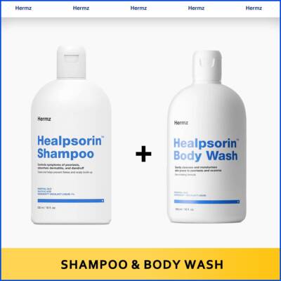 Dermz Hermz Healpsorin Shampoo + Healpsorin Duschgel KONVOLUT