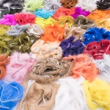 HARELINE RABBIT STRIPS - Fly Tying Zonker Fur Material - 43 Colors Available!