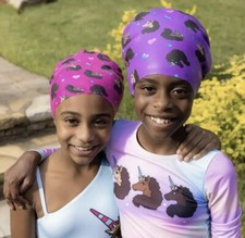 Afro Unicorn - Unique, Divine, Magical - Swim Cap Set -NIB