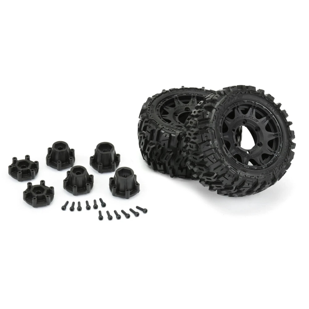Pro-Line Trencher Low Profile 2.8" Mounted Tires w/ Raid 6x30 Wheels (Black) 2pc
