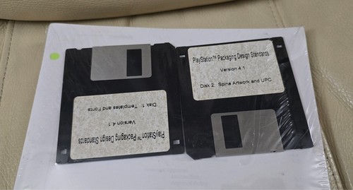 NEW Platstation Packaging Design Standards Floppy Disks RARE NFS Dev Collectible - Picture 12 of 12