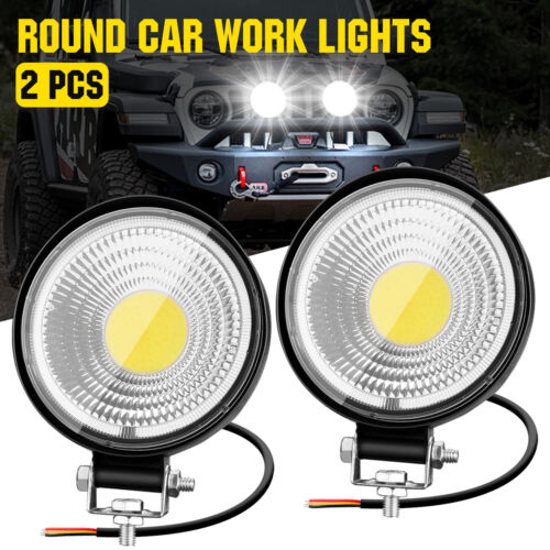 4.4” Round LED Spot Light Pod Work Flood Driving Fog Lamp Offroad ATV SUV Truck - Picture 15 of 17