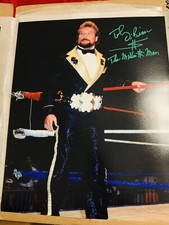 Ted DiBiase Million Dollar Man Signed & Inscribed WWE  Autographed 16x20 Poster